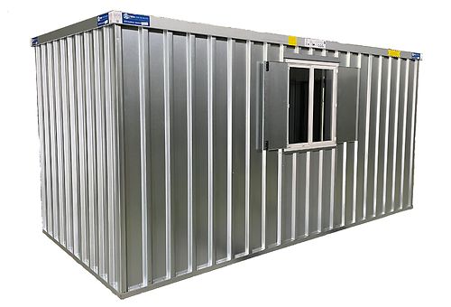 14' LC (2x4m) kevytkontti päätypariovella, ikkuna, vuokraus