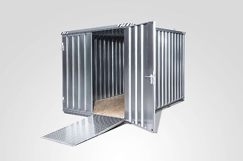 10' LC (2x3m) SZ kevytkontti leveillä päätypariovilla