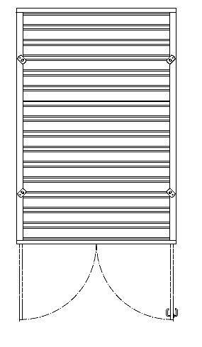 14' LC (2x4m) SZ kevytkontti leveillä päätypariovilla