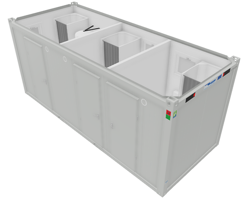 20' BM Tripla WC-kontti